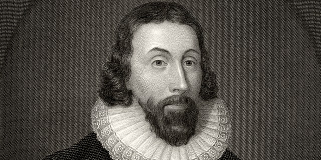 John Winthrop (1587 or 1588 to 1649) was an English-born Puritan who became governor of Massachusetts Bay Colony. He also recorded America's first UFO sighting in 1639. This image is from a 19th century engraving by C.W. Sharpe after Vandyke. 