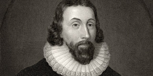 John Winthrop (1587 or 1588 to 1649) was an English-born Puritan who became governor of Massachusetts Bay Colony. He also recorded America's first UFO sighting in 1639. This image is from a 19th century engraving by C.W. Sharpe after Vandyke.