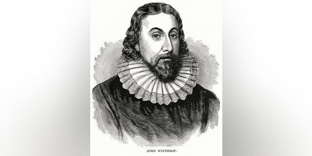 John Winthrop, Illustration, "Ridpath's History of the World," Volume III, by John Clark Ridpath, LL. D., Merrill and Baker Publishers, New York, 1897.