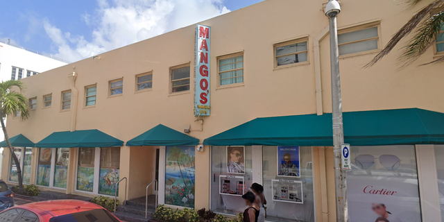 Mango's, a tropical cafe located on Ocean Drive and 9th Street just two blocks from where the shooting occurred Friday night. 