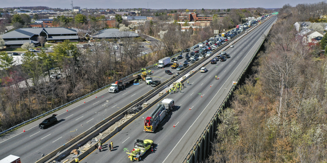 Both sides of Interstate 695 were closed in Maryland following the fatal crash.