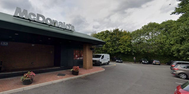 The McDonald's location in Walgraves, U.K. where the family reportedly exceeded the parking lot time limt. 