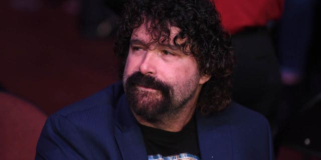 WWE superstar Mick Foley is seen in attendance during the UFC 232 event inside The Forum on Dec. 29, 2018 in Inglewood, California.