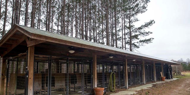 The dog kennels at the Murdaugh Moselle property in Islandton, South Carolina.