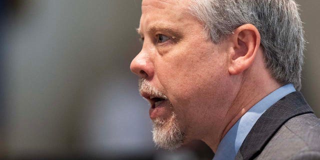 Prosecutor Creighton Waters makes his closing arguments in Alex Murdaugh’s murder trial on Wednesday.