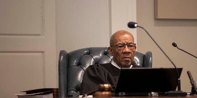 Judge Clifton Newman listens to closing statements during the murder trial of Alex Murdaugh at the Colleton County Courthouse in Walterboro, South Carolina, on Wednesday.