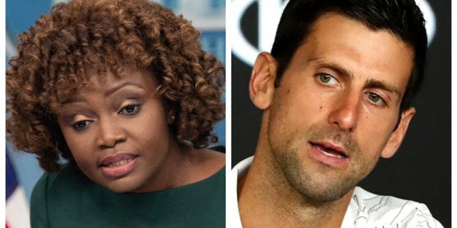Novak Djokovic, right, has been denied entry to the United States, possibly as a result of his refusal to get the COVID vaccine.