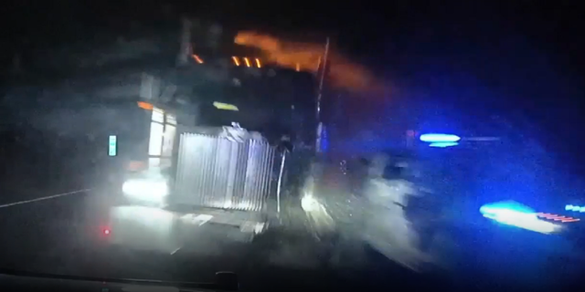 Dashcam video shows the moment a tow truck collided head-on with a New Jersey State Police vehicle on I-80 on Feb. 23.