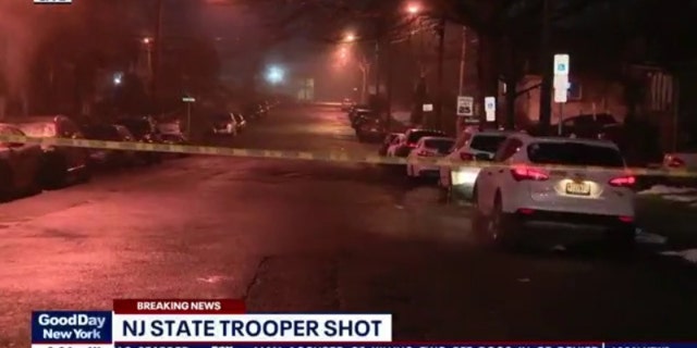 A New Jersey State Trooper was shot while on patrol in Paterson, officials said..