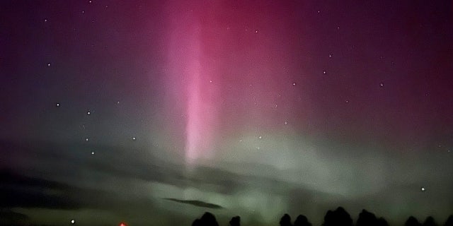 An image of nan Northern Lights successful Cheyenne, Wyoming from Thursday, March 23.