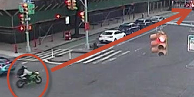 The suspect was caught on unreleased surveillance video driving recklessly on the Upper East Side in New York City on March 28.