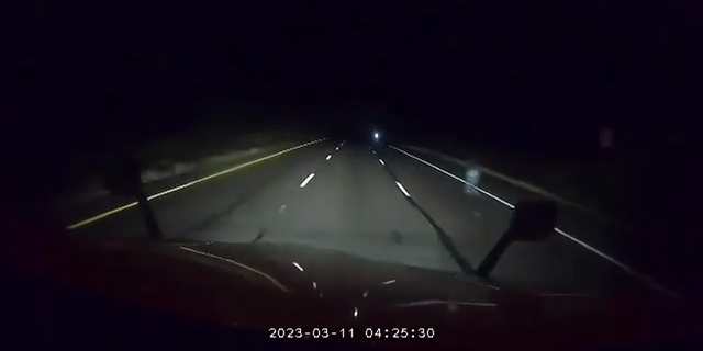 William Church, a truck driver who recently drove through Arizona, thinks he saw a possible ghost on State Route 87. The moment was recorded by his Nexar dashcam.