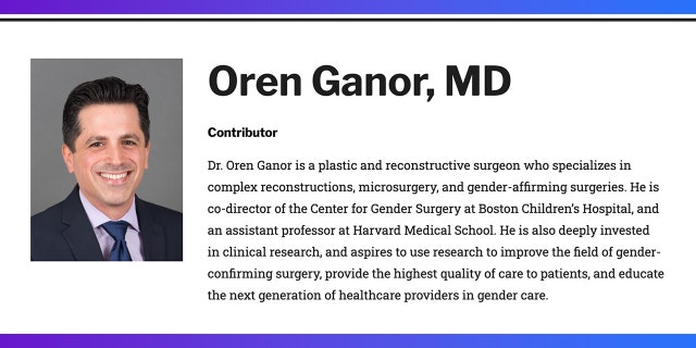 Oren Ganor is a plastic surgeon who specializes  