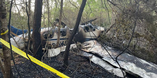 The aftermath of a small plane crash in St. Johns County that left a husband, wife and a dog seriously hurt. Both are in the hospital with extensive injuries.