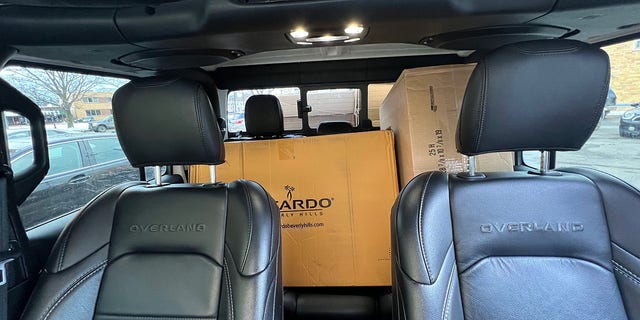 Thompson said she packed the boxes into her car after the were delivered courtesy of Delta and a luggage company called, Ricardo Beverly Hills.