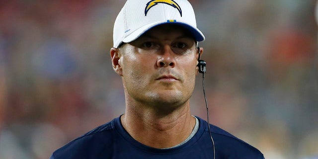 Philip Rivers looks on during a game