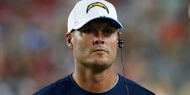 Philip Rivers looks on during a game