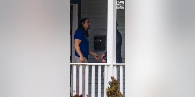 Tim Bliefnick is seen at his home on the day of Rebecca Bliefnick’s funeral on Friday, March 3, 2023 in Quincy, Illinois. Tim Bliefnick’s estranged wife, Rebecca, was found shot to death in February.