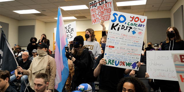 Protestors at Virginia Commonwealth University interrupted a speech planned by Students for Life of America last week.