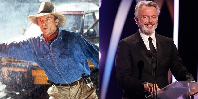 Sam Neill then and now split