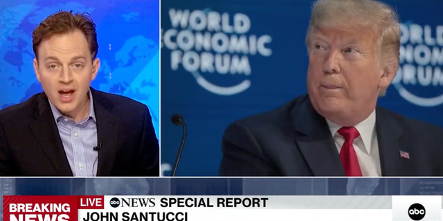 ABC News producer John Santucci claimed former President Trump hung up on him during a conversation about his indictment.