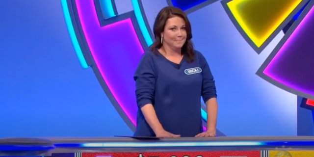 "Wheel of Fortune" contestant appeared nervous before guessing incorrect letter for puzzle.