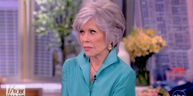 Jane Fonda appears on 'The View' on March 10, 2023.