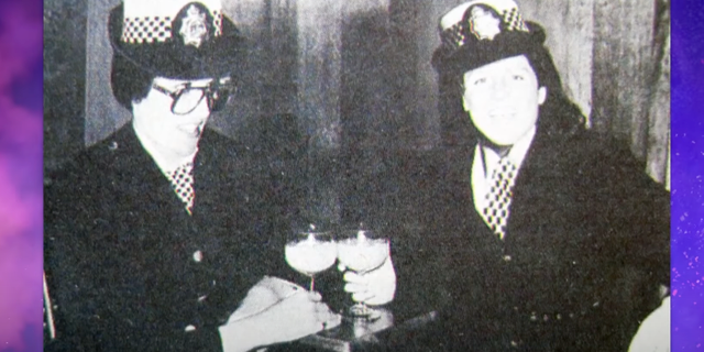 Sarah Ferugson and Princess Diana dressed up as police officers during Ferguson’s hen party.