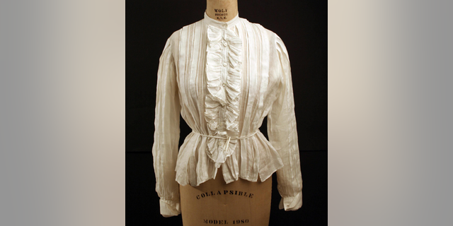 A shirtwaist, pictured here, was a popular garment for women in the early 20th century. 