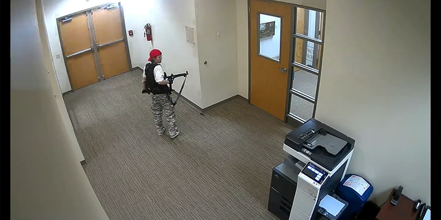 Metro Nashville Police Department release a video of 28-year-old Audrey Elizabeth Hale carrying out a shooting at Covenant school on March 27, 2023.