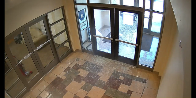 Suspect Audrey Hale, a transgender woman, shot through the front glass doors of Covenant Presbyterian Church before carrying out an assault that left 6 people dead on March 27, 2023.