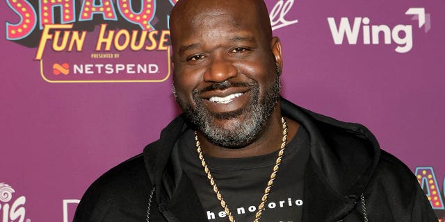 Shaquille O'Neal attends Shaq's Fun House Big Game Weekend at Talking Stick Resort on February 10, 2023c in Scottsdale, Arizona.