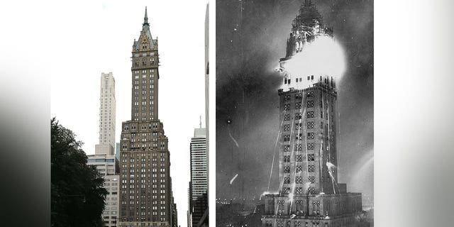 A two-alarm fire broke out on the 18th floor of the Sherry-Netherland in New York City on Wednesday. The building also sustained damage from a fire in 1927, the same year the hotel opened up.