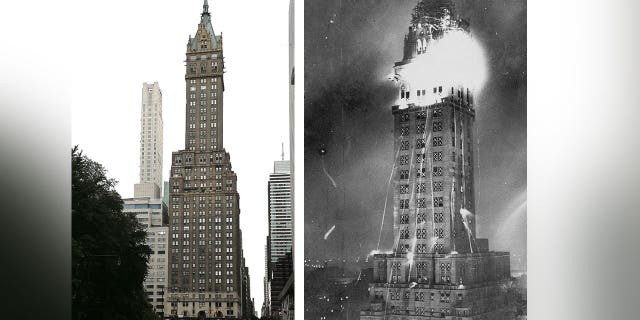 A two-alarm fire broke out on the 18th floor of the Sherry-Netherland in New York City on Wednesday. The building also sustained damage from a fire in 1927, the same year the hotel opened up.