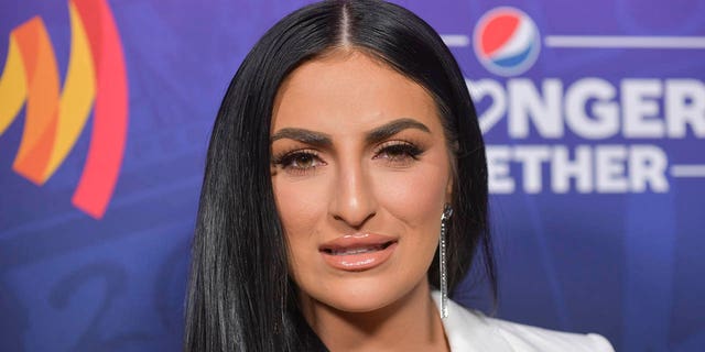 Sonya Deville attends 'A Night of Pride' with GLAAD and NFL on February 10, 2022 in Inglewood, California.