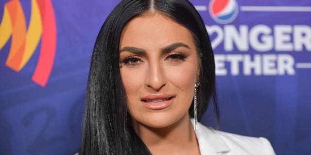 Sonya Deville attends 'A Night of Pride' with GLAAD and NFL on February 10, 2022 in Inglewood, California.