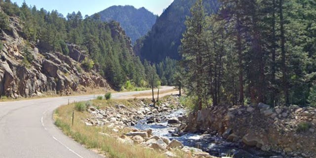 The South St. Vrain Canyon in Colorado, near the location where Angela Wilds' body was found in 2006.