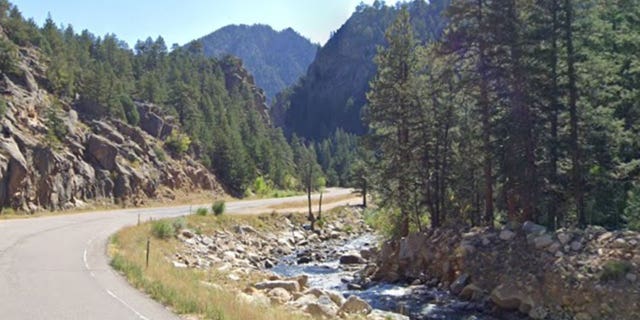 The South St. Vrain Canyon in Colorado, near the location where Angela Wilds' body was found in 2006.