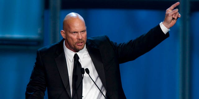 "Cold Stone" Steve Austin, a 2009 WWE Hall of Famer, attends the WWE Hall of Fame 25th Anniversary of WrestleMania at the Toyota Center on April 4, 2009 in Houston.