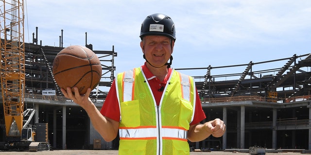 LA Clippers Chairman, Steve Ballmer poses for a photo during the Intuit Dome Event on July 21, 2022 at the Intuit Dome in Inglewood, California. 