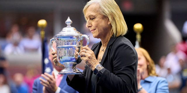 Martina Navratilova at the 2022 US Open at the USTA Billie Jean King National Tennis Center on September 10, 2022.