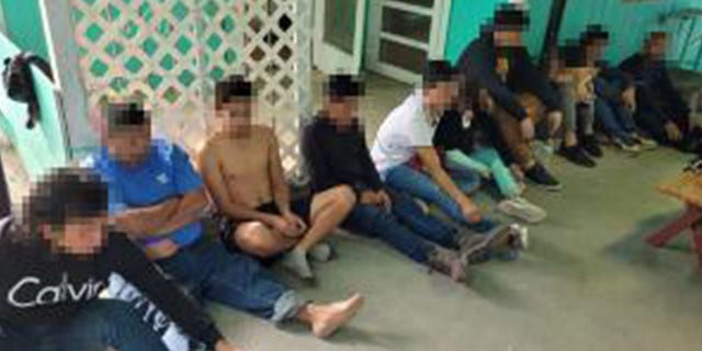 A stash house discovered in Laredo, Texas on Tuesday, holding 10 illegal immigrants. 