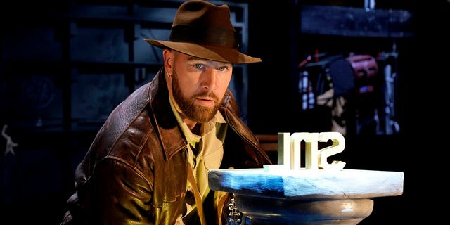 Travis Kelce in Studio 8H during promos for "Saturday Night Live" on Tuesday, Feb.  28, 2023.