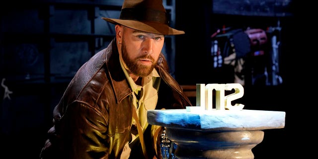 Travis Kelce in Studio 8H during promos for "Saturday Night Live" on Tuesday, Feb. 28, 2023.