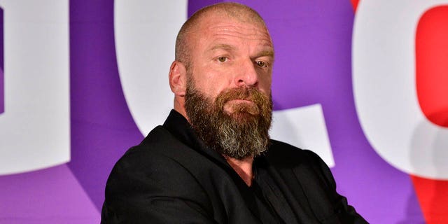 WWE Superstar Triple H attends VidCon at the Anaheim Convention Center on July 11, 2019, in California.