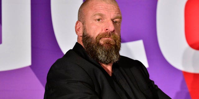 WWE Superstar Triple H attends VidCon at the Anaheim Convention Center on July 11, 2019, in California.