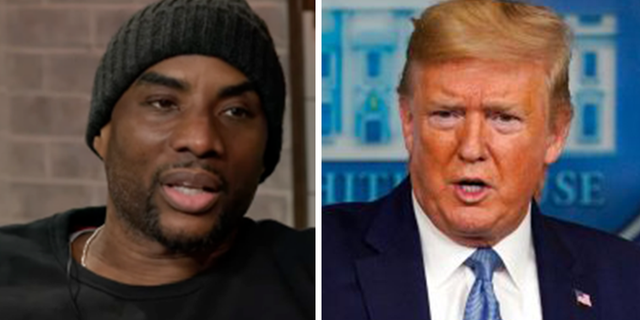 Radio host Charlamagne Tha God threw cold water on the potential arrest of former President Donald Trump, claiming the charges he is facing are "weak as f---."