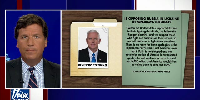 Former Vice President Mike Pence's response to Tucker Carlson.