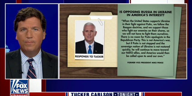 Former Vice President Mike Pence's response to Tucker Carlson.