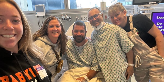 Pictured here, an organ recipient plus his donor — and their families — who share a remarkable tale of selfless giving.